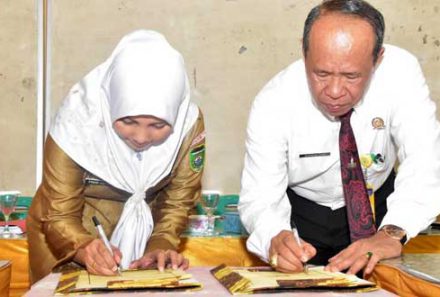 Rektor Universitas PGRI Palembang Lakukan Kerja Sama Dengan SMAN 1 Prabumulih