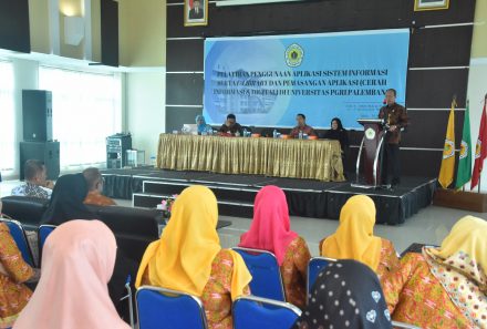 Tingkatkan Pelayanan Perpustakaan, Universitas PGRI Palembang Gelar Pelatihan Pengunaan Aplikasi Sistem Informasi