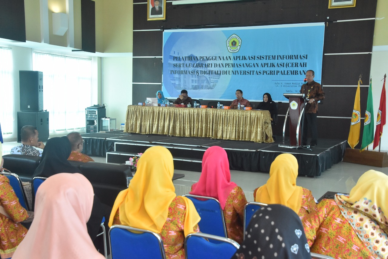 Tingkatkan Pelayanan Perpustakaan, Universitas PGRI Palembang Gelar Pelatihan Pengunaan Aplikasi Sistem Informasi Universitas PGRI Palembang