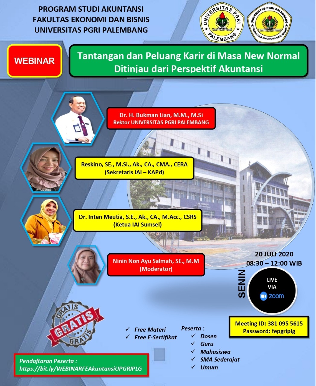 Zoom Meeting Universitas PGRI Palembang