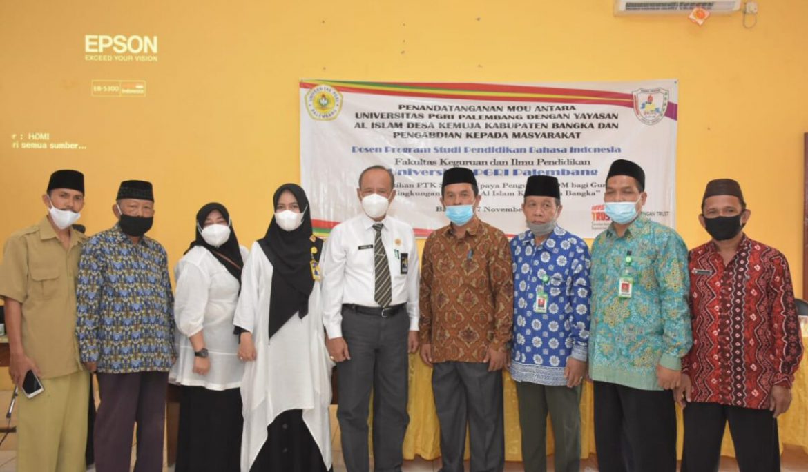 PkM Dosen Prodi Bahasa Indonesia Universitas PGRI Palembang, Bantu Tingkatkan SDM Guru di Bangka