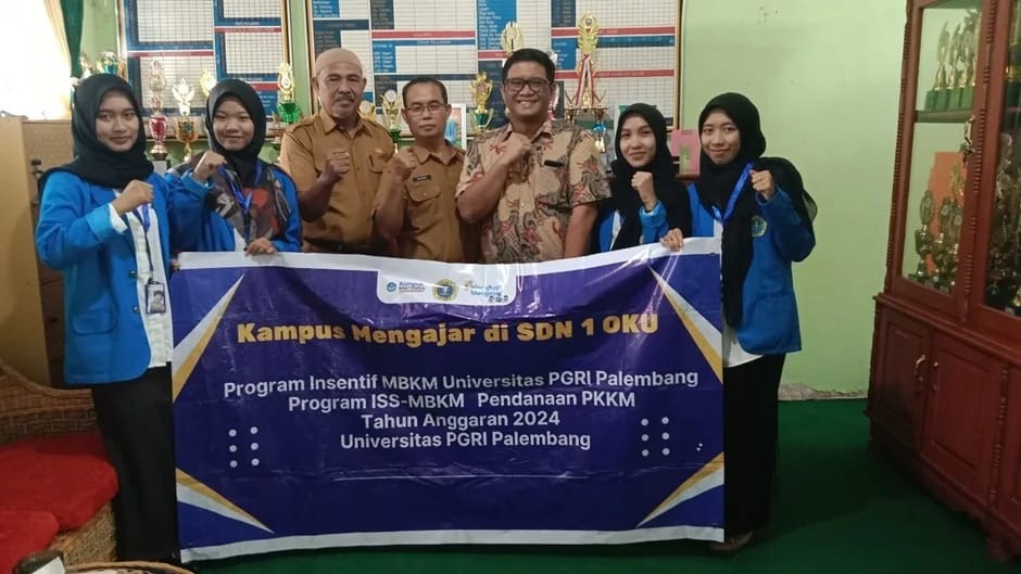 Laksanakan Program MBKM, Mahasiswa PGSD UPGRIP Magang di SDN 1 OKU