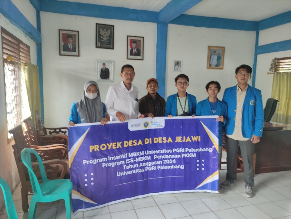 Mahasiswa UPGRIP Laksanakan Program MBKM di Desa Jejawi OKI