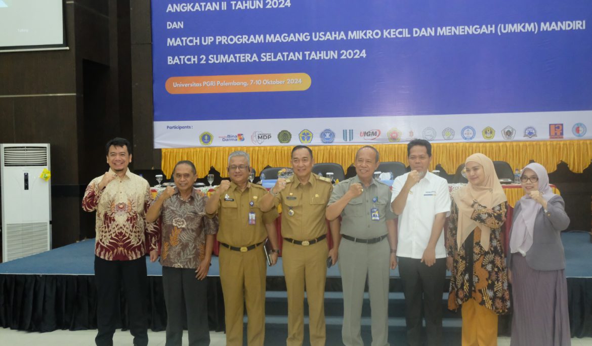 UPGRIP Jadi Tuan Rumah Pembekalan KKNT Program Bidadari Dan Match UP Program Magang Usaha Mikro Kecil Dan Menengah (UMKM) Mandiri Batch 2 Sumatera Selatan Tahun 2024